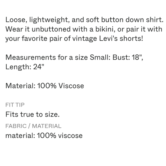 Solid & Striped Yellow Daisy Cabana Shirt Button Front Top Large - Picture 8 of 8